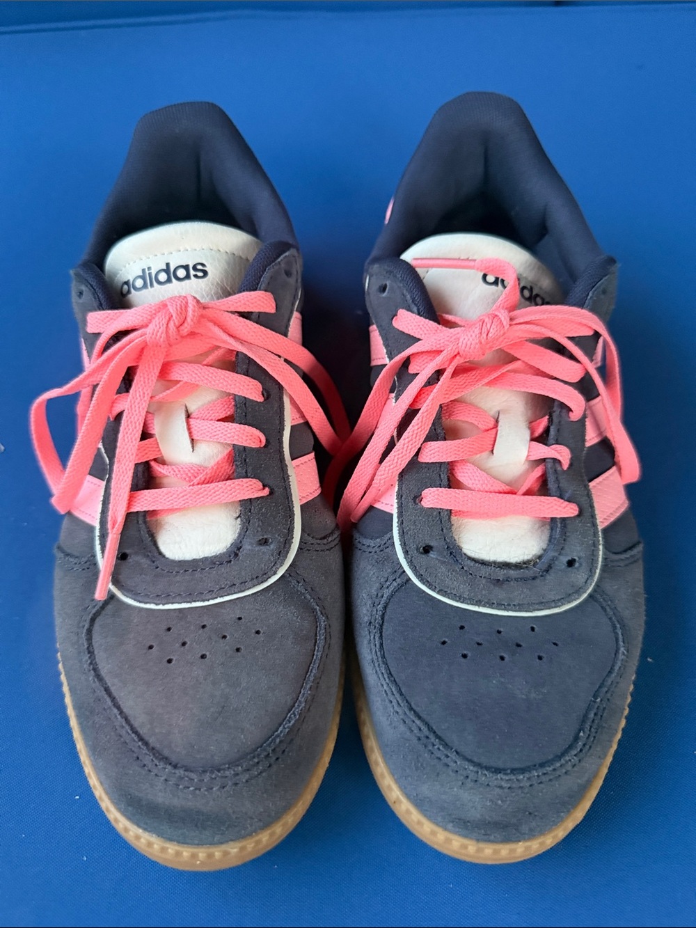 adidas Navy and Pink Cloudfoam Women’s Sneakers